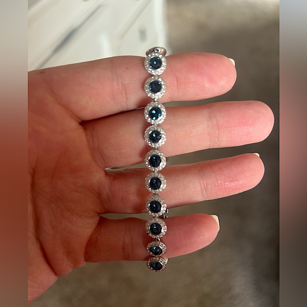 Swarovski Tennis Bracelet-Sapphire